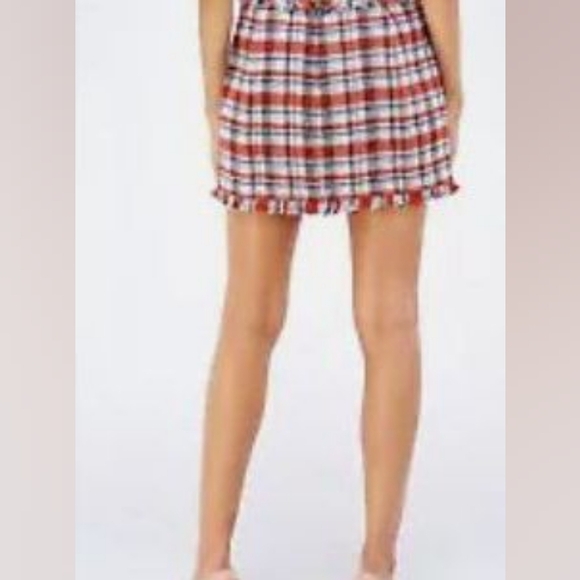 Anthropologie by Sans Souci Frayed Tweed Mini Skirt Multicolor Size L - Picture 4 of 9
